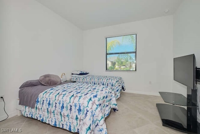 view of tiled bedroom