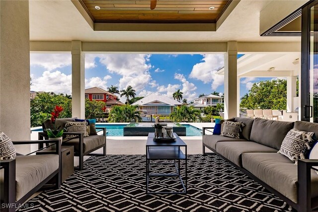 view of patio / terrace with outdoor lounge area