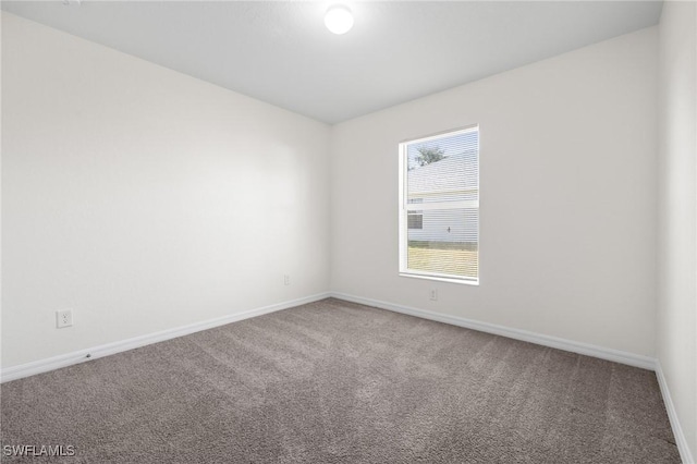 view of carpeted empty room