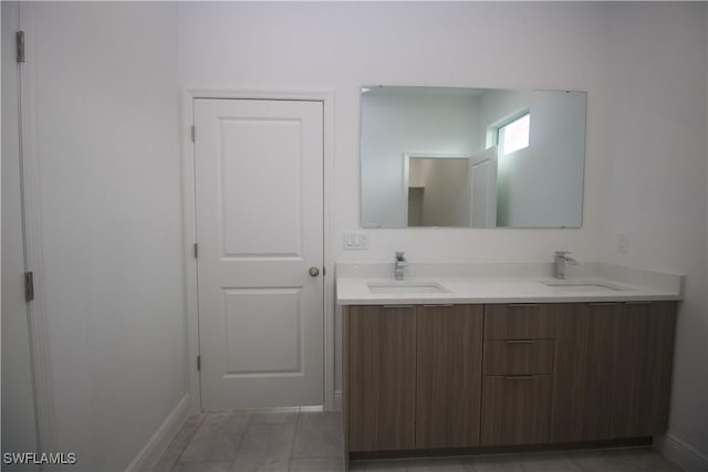 bathroom with vanity