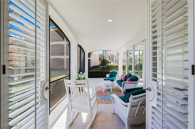 view of sunroom / solarium