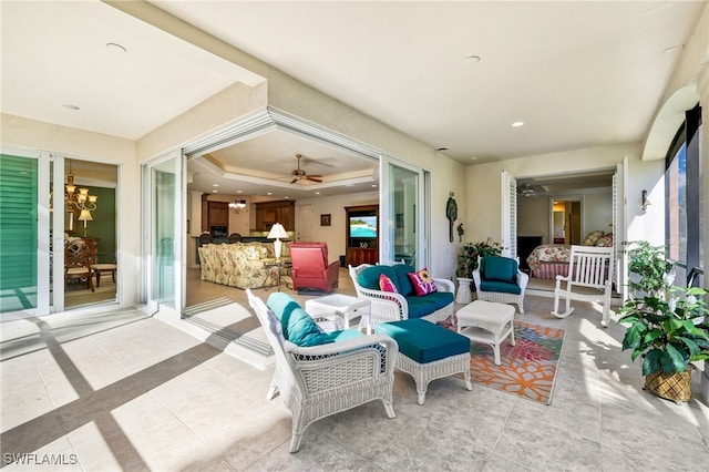 view of patio / terrace with outdoor lounge area