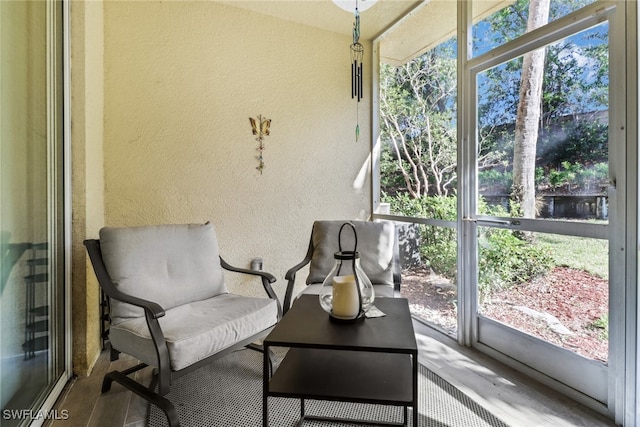 view of sunroom / solarium