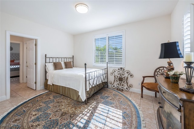 view of tiled bedroom