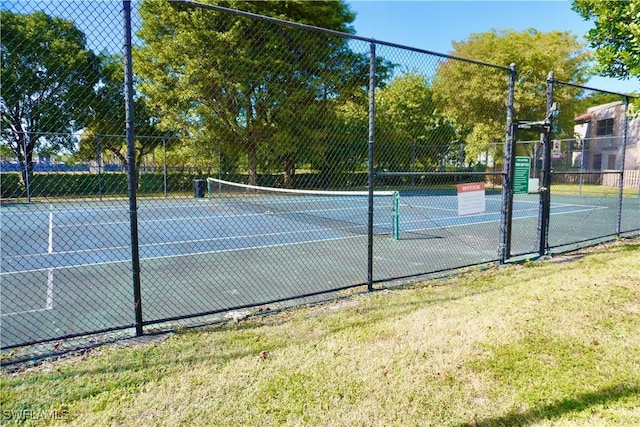 view of tennis court