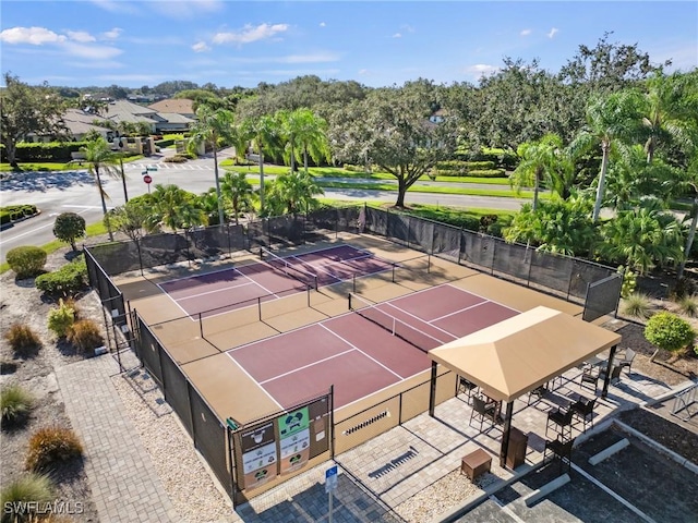 view of tennis court