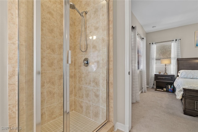 bathroom with walk in shower