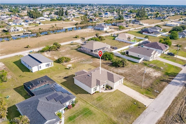 drone / aerial view with a residential view