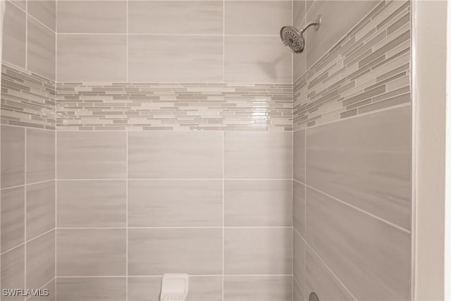 details with tiled shower