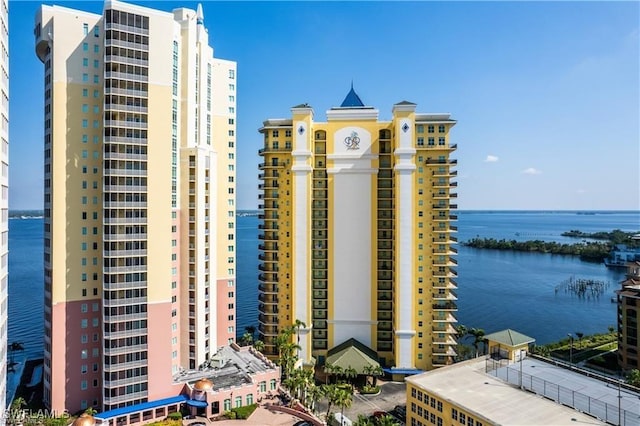 view of property featuring a water view