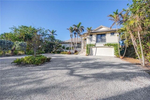 view of front of house featuring a garage