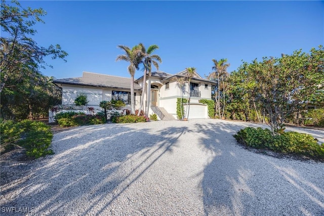 view of front of house featuring a garage