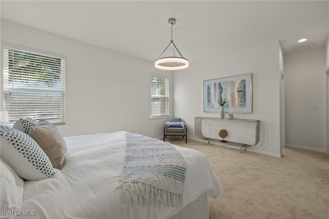 bedroom featuring carpet floors