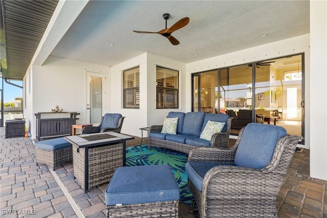 view of patio / terrace featuring outdoor lounge area