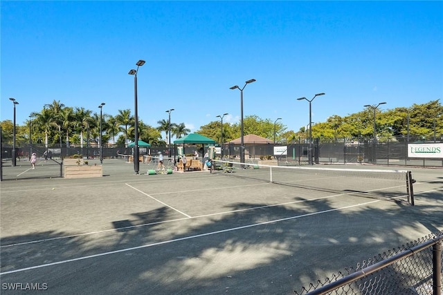 view of tennis court