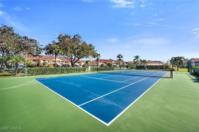 view of tennis court