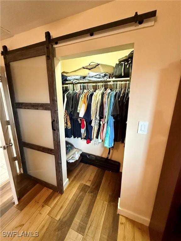 view of closet