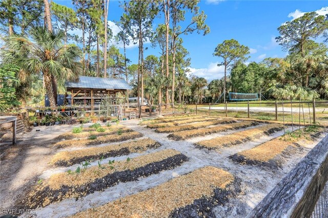 view of yard featuring a rural view