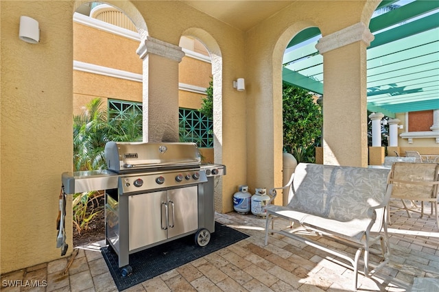 view of patio / terrace with grilling area