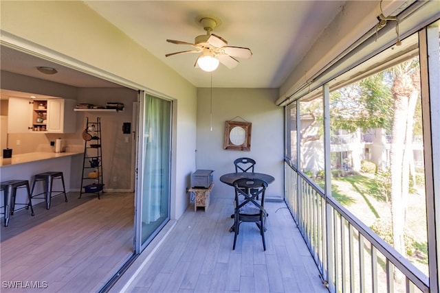 3 Bob O Link Ct Unit 3B, Naples, FL 34105 - sunroom / solarium featuring ceiling fan