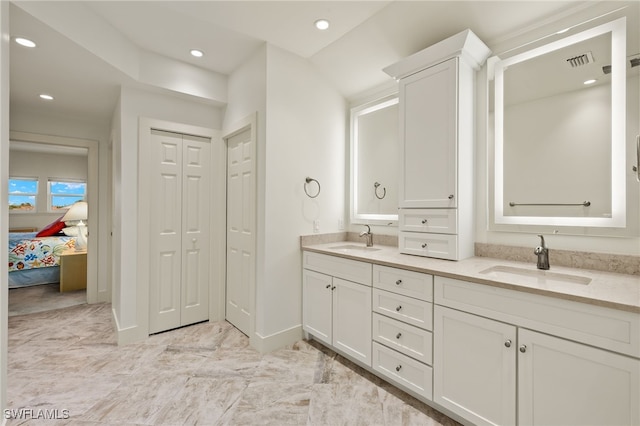 bathroom with vanity