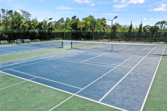 view of sport court