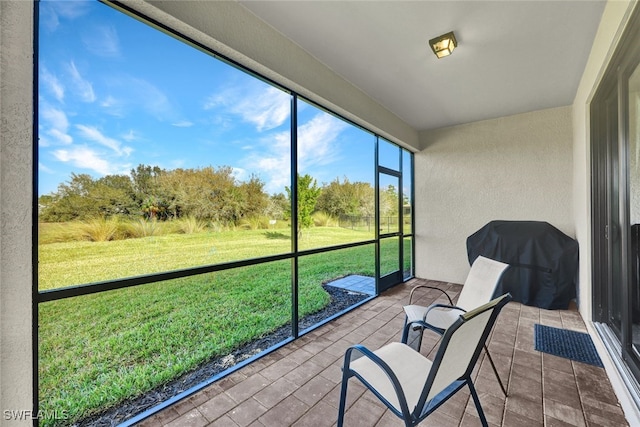 view of sunroom / solarium