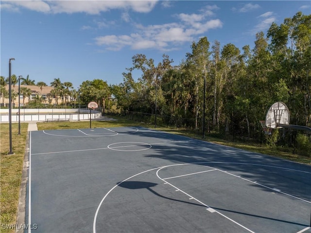 view of sport court