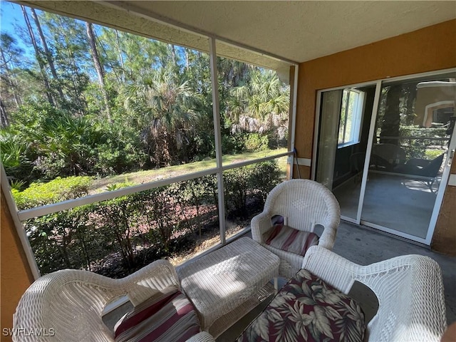 view of sunroom / solarium