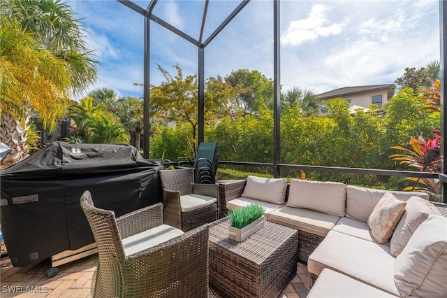 view of sunroom / solarium