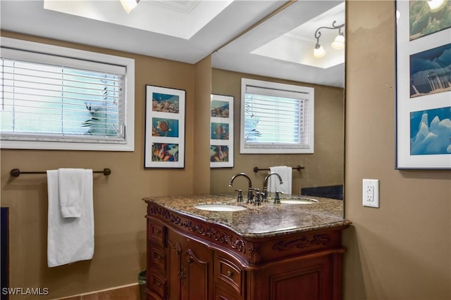 bathroom featuring vanity