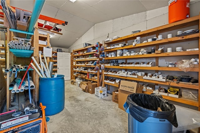 view of storage room