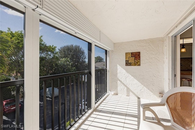 view of sunroom