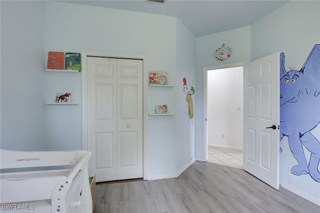 interior space featuring light hardwood / wood-style flooring