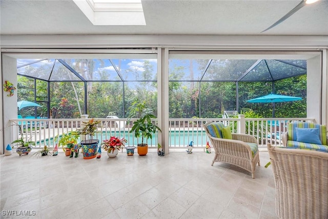 view of sunroom