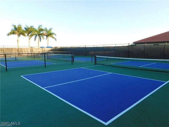 view of sport court