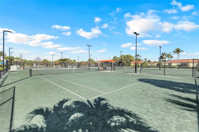 view of tennis court