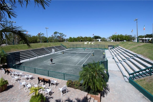 view of tennis court