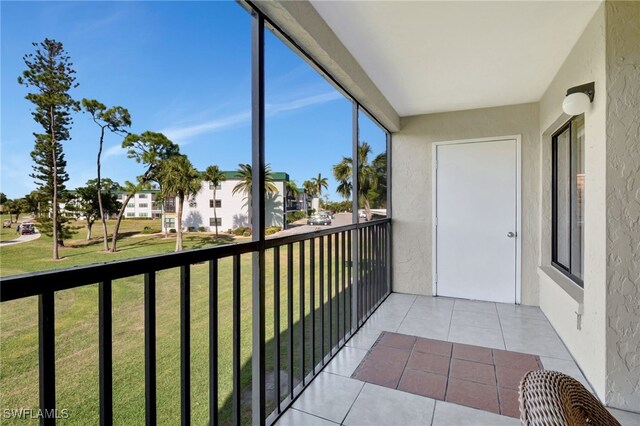 view of balcony