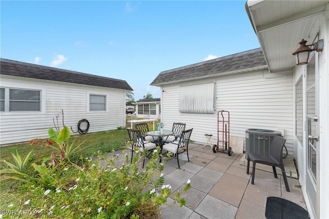 view of patio / terrace featuring cooling unit