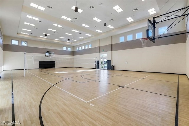 view of basketball court