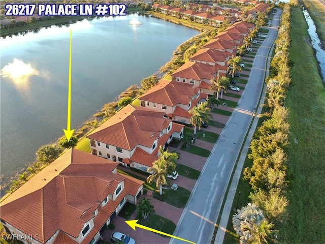 26217 Palace Ln Unit 102, Bonita Springs, FL 34135 - aerial view of residential area with a nearby body of water