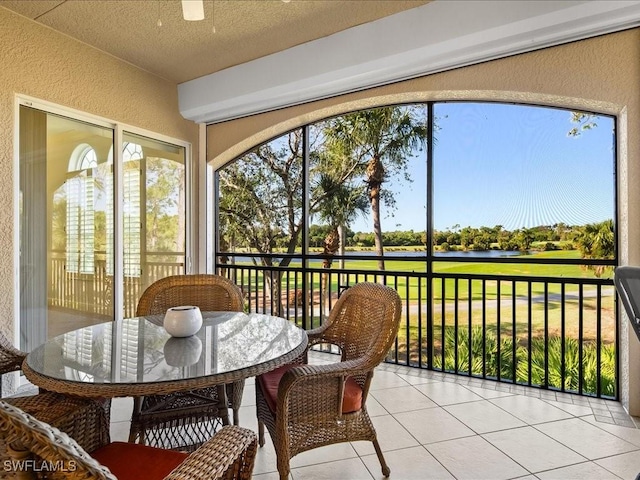 view of sunroom