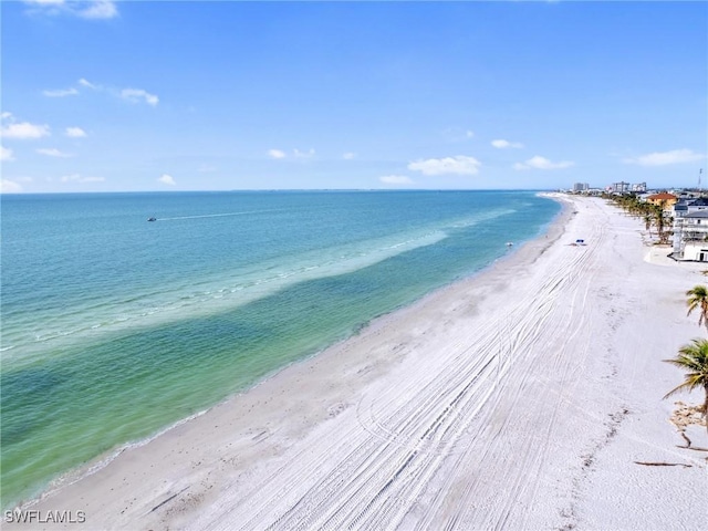 water view featuring a view of the beach