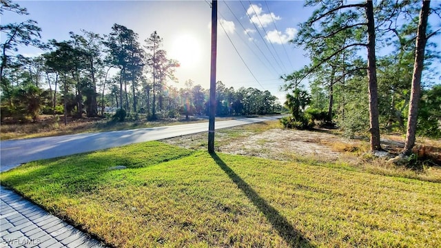 view of road