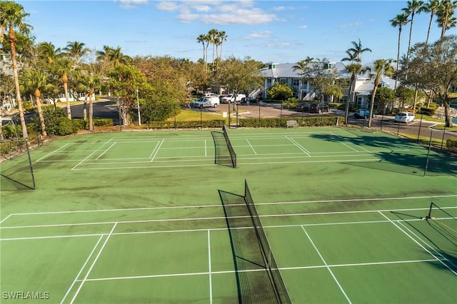 view of sport court