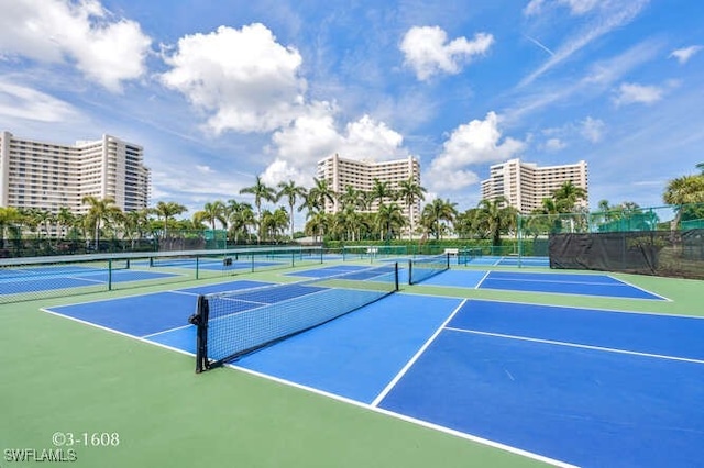 view of sport court featuring basketball court