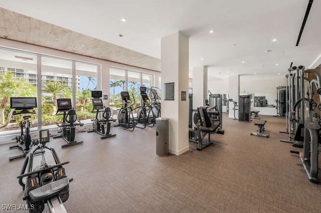 view of exercise room