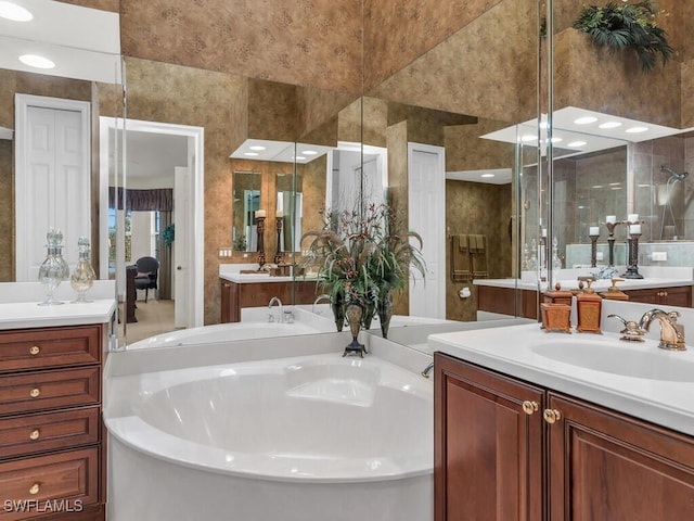 bathroom featuring vanity