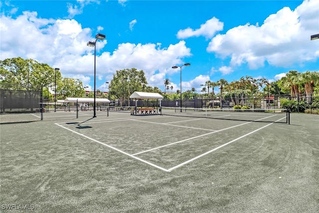 view of sport court